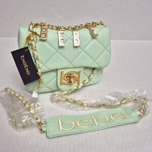 Bebe Wyatt Shoulder Bag Top Handle & Strap - Color: Mint - New with Tags